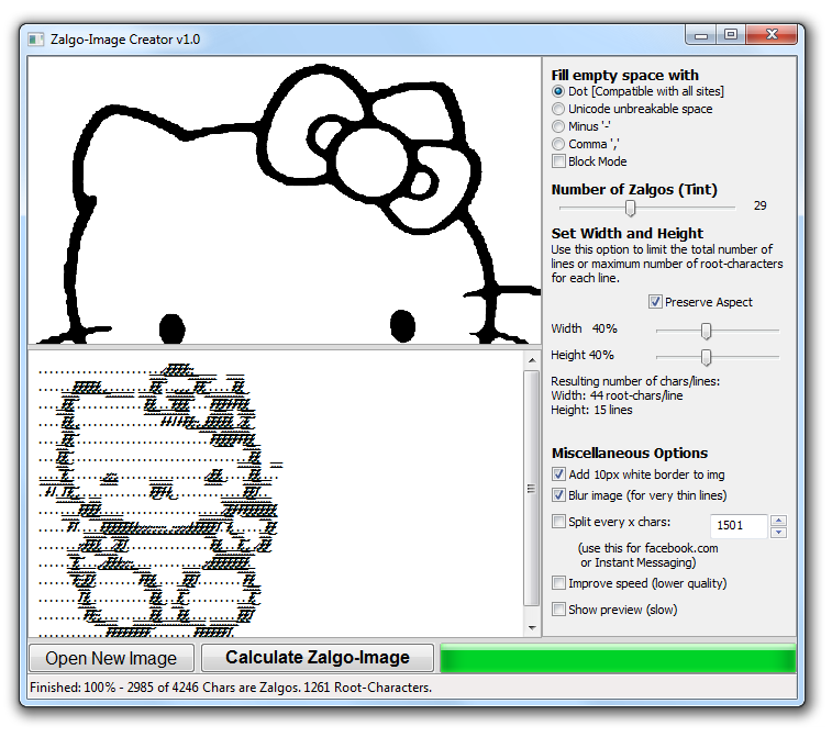 Zalgo Image Creator v1.0 Win32